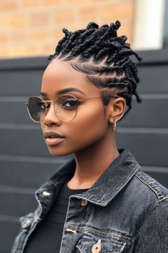 28+ Beautiful Loc Styles for Short-Haired Women You’ll Love Styles For Short Hair Women, Loc Styles For Short Hair, Locks Hairstyles, Short Hair Women, Loc Updo, Curly Pixie Haircuts, Styles For Short Hair, Hair Twist, Twist Styles