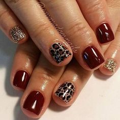 Feather Nails, Cheetah Nails, Fall Gel Nails, Leopard Print Nails, Cute Nails For Fall, Print Nails, Leopard Nails, Short Acrylic Nails Designs