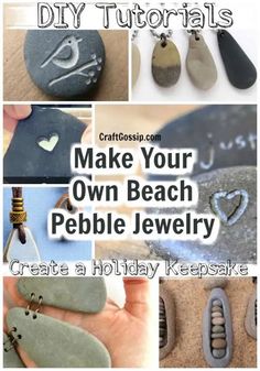 how to make your own beach pebble jewelry