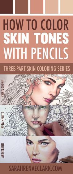 how to color skin tones with pencils