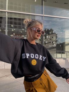 fall outfit inspo #spookyszn #fallootd #fallfashioninspo Fashion Pieces, Outfit Inspo Fall, Fall Outfit, Unique Fashion, Varsity Jacket