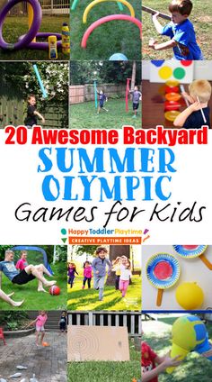 20 awesome backyard summer olympics games for kids to play in the yard or on the lawn