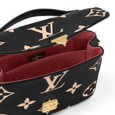 LOUIS VUITTON® - Pochette Métis - Black/beige Louis Vuitton Metis, Pochette Louis Vuitton, Louis Vuitton Pochette Metis, Compact Bag, Pochette Metis, Top Handbags, College Bags, Elegant Bags, Monogram Pattern