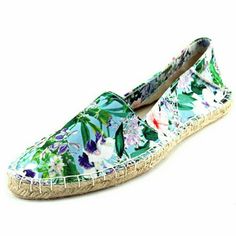 Canvas Floral Upper, Espadrille Sole. Size On Shoe Is 8 But Runs Small. Blue Espadrilles For Beach In Spring, Blue Casual Espadrilles For Spring, Casual Blue Espadrilles For Spring, Blue Closed Toe Espadrilles For Spring, Blue Slip-on Espadrilles For Spring, Green Espadrilles, Floral Espadrilles, Tory Burch Espadrilles, Platform Slip On Sneakers