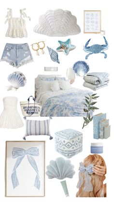 Beach blue aesthetic room decor and style ideas Blue Coastal Granddaughter Bedroom, Room Ideas Aesthetic Costal, Preppy Coastal Decor, Blue Coastal Bedroom Ideas, Pink Costal Bedroom Ideas, Costal Granddaughter Aesthic Room Ideas, Costal Grandaughter Bedroom