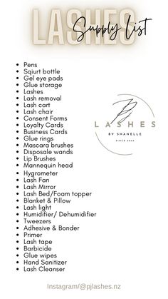 Everything you NEED as a Beginner Lash Artist👸🏽  Lashes Lash Buisness Ideas Names List, Lash Business Planner, What You Need As A Lash Tech, Meet Your Lash Artist, Lash Buisness Posts, Lash Extensions Tips For Beginners, Lash Business Checklist, Why Get Lash Extensions, Beginner Eyelash Tech