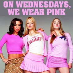 the mean girls are wearing pink outfits