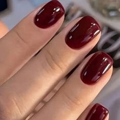 New This Is A Burgundy Color Fall Shellac Nails Colors, Dark Plum Nails, Fall Nails Burgundy, Fall Red Nails, Cranberry Nails, Holiday Nail Colors, Concrete Stamp, Nails Burgundy, Christmas Nail Colors