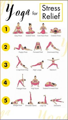 the yoga poses for relief are very easy to do, but they don't look like