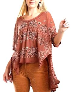 Free People No Matter What Mesh Top Paisley Oversized Boho Womens Size L Boho Shirts Free People, Sheer Mesh Top, Print Tunic, Women Trends, No Matter What, Paisley Print, Womens Clothing Tops, Mesh Top, Fashion Forward