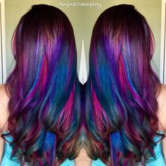 Summer Vivid Hair Color, Exotic Hair Color, Exotic Hair, Vivid Hair, Mermaid Hair Color, Shaved Hair Designs, Colored Hair Tips