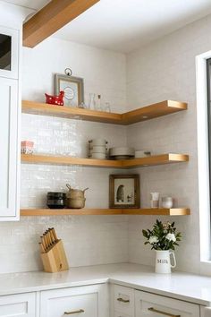 the kitchen is clean and ready to be used as a place for cooking or baking