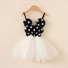 Fancy Minnie Mouse Dress Girls Polka Dot Dress, Minnie Mouse Tutu, Minnie Dress, Gonna In Tulle, Children Style, Mouse Dress, Minnie Mouse Dress, Girls Tutu Dresses