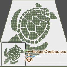 an image of a turtle in the shape of a cross stitch pattern