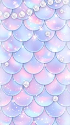 an image of the back side of a mermaid tail pattern with bubbles and stars on it