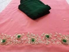 Kadai Design, Peach Colour Combinations, Yoke Embroidery, Embroidery Borders, Punjabi Suit Boutique, Suite Design, Aari Design, Lace Costume