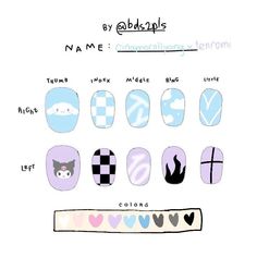 K-pop Nail Ideas, Cinnamon Nails Sanrio, Fake Nails Designs Nct, Nct Dream Nails Designs, Nail Art Nct Dream, K Pop Nails Txt, Kpop Nail Art Nct