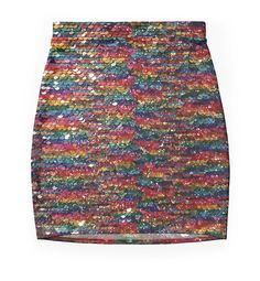 Super stretchy and durable polyester mini skirt. Vibrant, high-quality sublimation print across the front and back. Size range XXS-2XL. What's better than rainbow sequins? Cheap Multicolor Mini Skirt, Luxury Multicolor Party Skirt, Cheap Multicolor Mini Skirt For Party, Multi Sequin Skirt, Skirts For Sale, Color Patterns, Color Splash, Sequin Skirt, Sublimation Printing