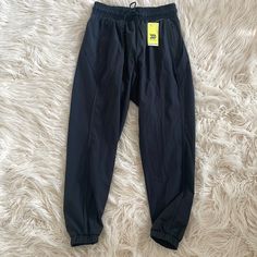 New Never Worn Black Joggers Black Tapered Leg Workout Pants, Black Ankle-length Workout Bottoms, Black Tapered Leg Activewear With Pockets, Beige Sweatpants, Brown Joggers, Women Jogger Pants, Track Pants Women, Pink Joggers, Green Joggers