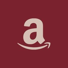 an amazon logo on a red background with the letter'a'in the middle