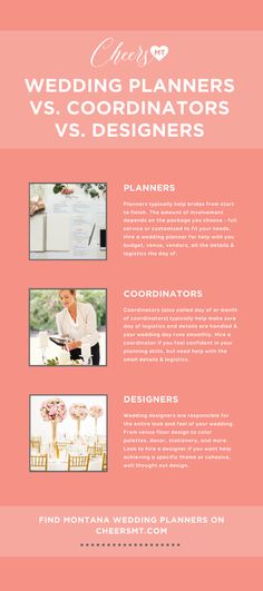 the wedding planner website is designed to look like it has been created for someone's special