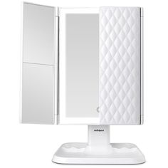 an image of a white bathroom mirror