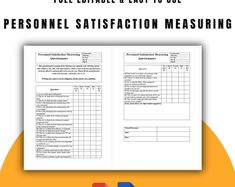 a book with text that reads, tell children about how to use personnel satisfaction measures