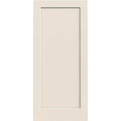 an image of a white door on a white background, with the bottom panel missing