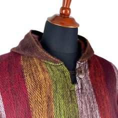 This poncho pullover is made of baby alpaca yarn, one of the finest yarns in the world. It is lightweight, but warm and very soft and won't itch. Colours and patterns might differ slightly from the photo shown as of handmade nature of each item. One size fits most: 45" W x 35" H +2" fringe (116 cm W x 90 cm H + 5 cm fringe) Approx. Weight: 1.75 lbs / 800 g Materials: Baby Alpaca Wool blend Features: Hood, Pullover An alpaca (Vicugna pacos) is a domesticated species of South American camelid. It Alpaca Poncho, Poncho Pullover, Lightweight Baby, Wool Poncho, Hooded Poncho, Alpaca Fiber, Alpaca Yarn, Fine Yarn, Baby Alpaca