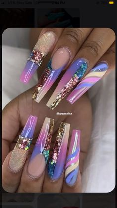 Follow for more❤️ barbie nails, nail art idea,summer nails 2023, summer chrome nails, summer acrylic nails, nails ideas, nails design, nails acrylic,pointy tip nails,acrylic nails,short quince nails, summer nails 2023 gel long, summer nails 2023 gel, nails idea summer, classy summer nails, summer nails trendy, summer nails inspo, summer nails almond, simple summer nails, classy bridal nails,Graduation nail pictures, pink nails, back to school nails, halloween nails, prom nails, long nails, purpl Crazy Acrylic Nails, Random Nails, Amazing Makeup, Nail Candy, Coffin Shape, Nail Art Designs Videos, Sparkle Nails