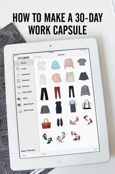 How to create a capsule wardrobe of 30 work outfits from 23 clothing items using Stylebook Closet App, Create A Capsule Wardrobe, Work Capsule, Looks Jeans, Capsule Wardrobe Work, Wardrobe Planning, Minimalist Wardrobe, Day Work, Style Expert