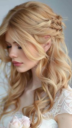 Hairstyles For Long Hair Elegant, Long Hair Elegant, Best Hairstyles For Long Hair, Elegant Long Hairstyles, Different Braid Styles, Long Hair Trends, Different Braids, Large Curls, Elegant Updos