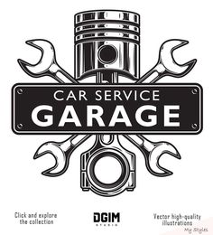 the logo for car service garage