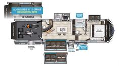 the floor plan for a travel trailer