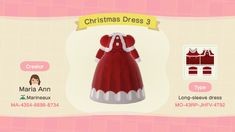 an animal crossing character is wearing a christmas dress