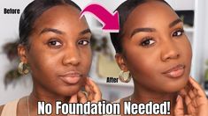 How To Put On Foundation For Beginners, No Foundation Makeup Tutorial, Face Contouring Makeup Tutorial, Natural Makeup Tutorial For Beginners, Foundation For Beginners, No Makeup Makeup Tutorial, Bronze Makeup Look, No Foundation, Makeup App