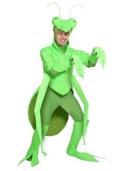 a man in a green costume is posing for the camera