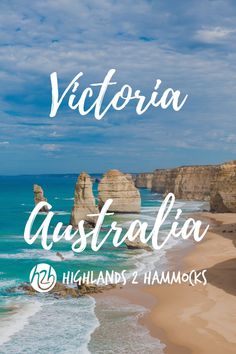 the beach and cliffs in victoria australia with text overlay that reads victoria australia highlights 2 hamaccoss