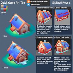 the instructions for how to build a house in 3dsquatche with pictures and text