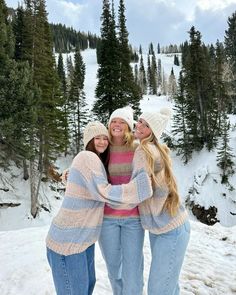 winter photoshoot, winter pic ideas, trio pose inspo, snow day, utah mountains Winter Friend Photoshoot, Winter Photos With Friends, Winter Best Friend Pictures, Utah Outfits Winter, Cute Winter Photoshoot Ideas, Cute Winter Pictures, Snow Shoot Ideas, Winter Pictures Ideas