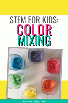 Stem Center Preschool, Rainbow Stem Activities, Color Science Experiments, Science Experiments For Preschool, Experiments For Preschool, Color Activities For Preschool, Stem For Preschoolers, Preschool Stem Activities, Rainbow Stem