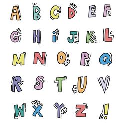 New Normal Doodles for Your Mental Health Fun Fonts To Draw Alphabet, Fun Fonts To Draw, Cool Fonts Alphabet, Cute Fonts Alphabet, Cute Lettering, Letras Cool, Lettering Fonts Design, Numbers Tattoo, Fun Lettering