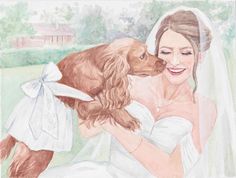 Wedding portrait painting from photo, Hand painted couple portrait, custom watercolor portrait Architecture Figures, Landscapes Architecture, Custom Portrait Painting, Watercolor Portrait Painting, Custom Watercolor Portrait, Wedding Painting, Hand Painted Wedding, Watercolor Portrait, Engagement Portraits