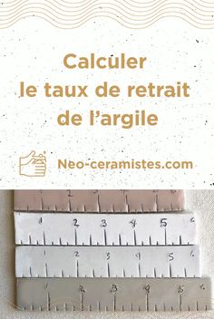 a ruler with the words calculator, le taux de retrait de l'argile