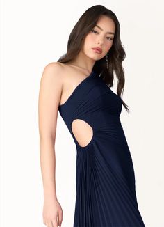 Angelina Navy Asymmetrical Dress Atelier Dresses | Azazie Navy Formal Dresses, Navy Formal Dress, Atelier Dress, For Your Party, Asymmetrical Dress, Party Wedding, Prom, Formal Dresses