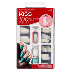 Glue on false nails are ready to polish and file to any shape and length you like. Durable, easy to remove & the #1 choice by professionals.

100 natural full cover nails in 10 sizes for up to 5 manicures.
Contains: 100 Nails, Nail glue 3 g / .11 oz. Cover Nails, Fashion Accessories Illustration, Kiss Nails, Nail Pops, French Acrylic Nails, Nail Cuticle, Nail Art Kit, Manicure At Home, Nails Coffin