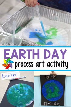 earth day process art activity for kids