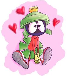 a cartoon character sitting on the ground wearing a green hat and holding a red heart