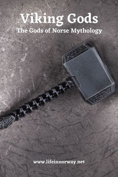 the cover of viking god's book, the gods of norse mythology with an ax