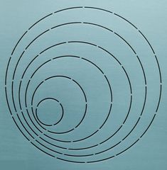 an image of a blue background with lines in the center and circles at the bottom